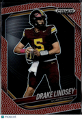 Drake Lindsey 2025 Prizm Black Pigskin Prizm RC 92/225 Minnesota Golden Gophers