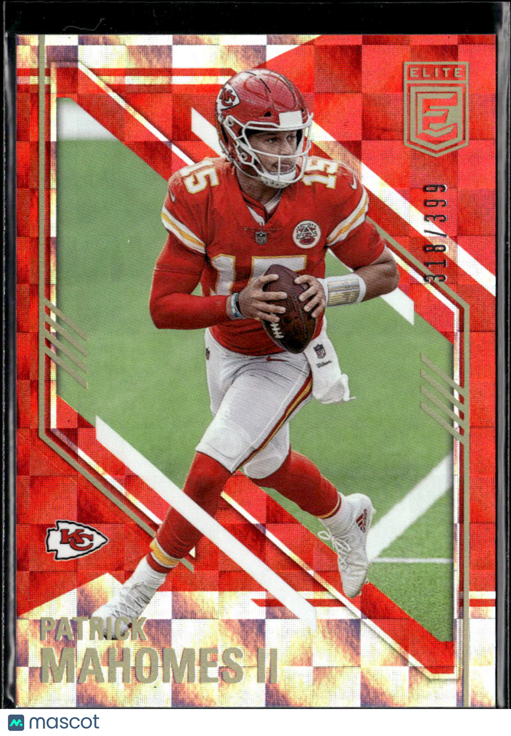 Patrick Mahomes II 2021 Donruss Elite RED 318/399 Kansas City Chiefs