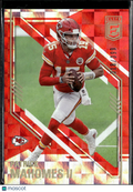 Patrick Mahomes II 2021 Donruss Elite RED 318/399 Kansas City Chiefs