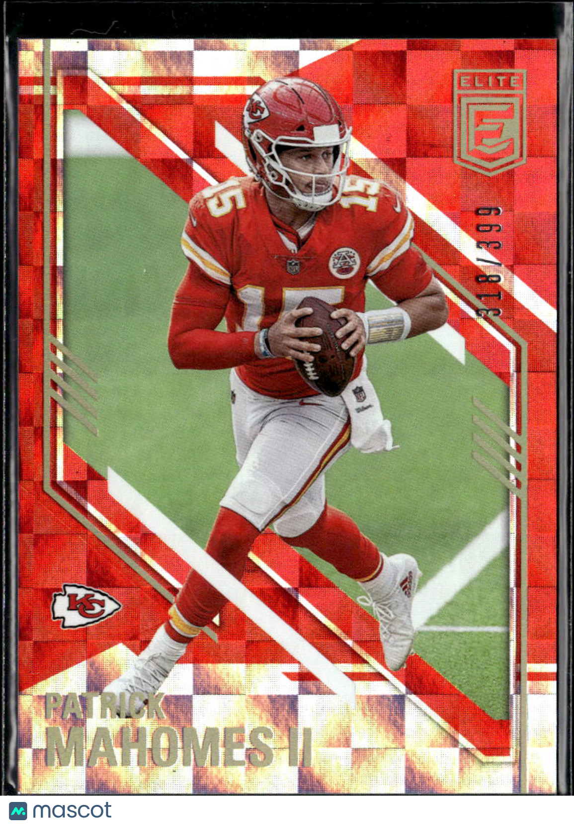 Patrick Mahomes II 2021 Donruss Elite RED 318/399 Kansas City Chiefs