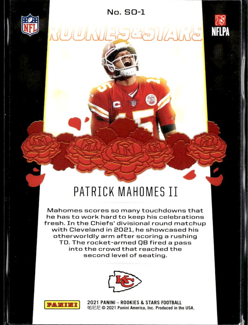Patrick Mahomes II 2021 Rookies & Stars Standing Ovation 28/80 KC Chiefs