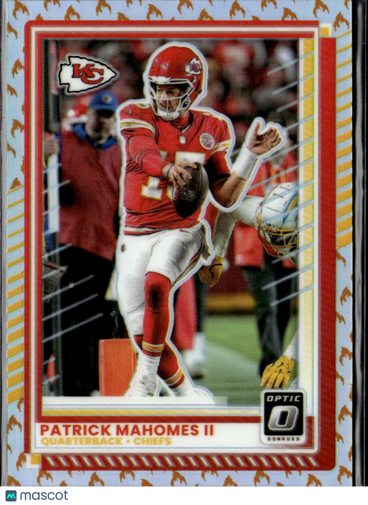 Patrick Mahomes II 2025 Optic Fire Emoji Prizm SSP SHORTPRINT Kansas City Chiefs