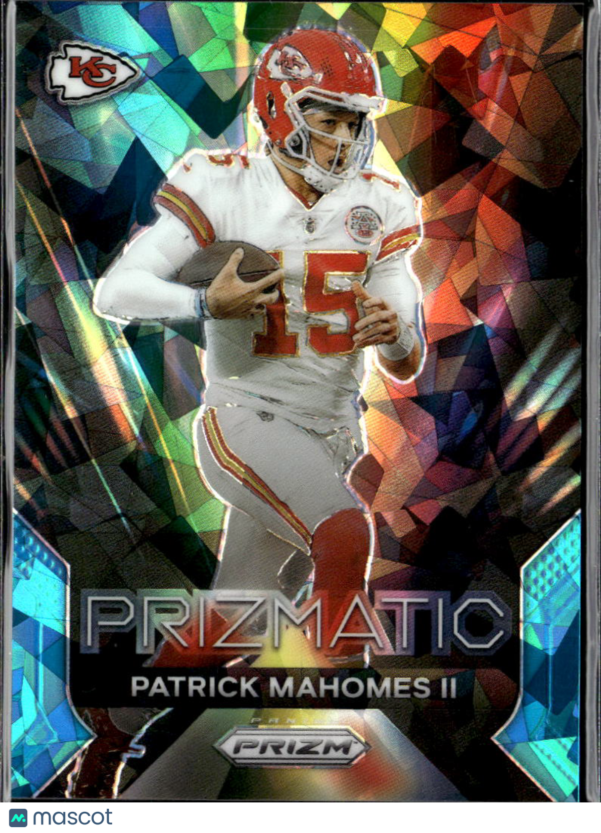 Patrick Mahomes II 2023 Prizm Prizmatic Blue Ice Prizm 29/99 Kansas City Chiefs
