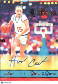 Hanna Cavinder 2025 Leaf Glory Court Queens Auto Autograph 3/5 Miami Hurricanes