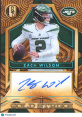Zach Wilson 2022 Gold Standard Gold Strike Auto Autograph 4/10 New York Jets