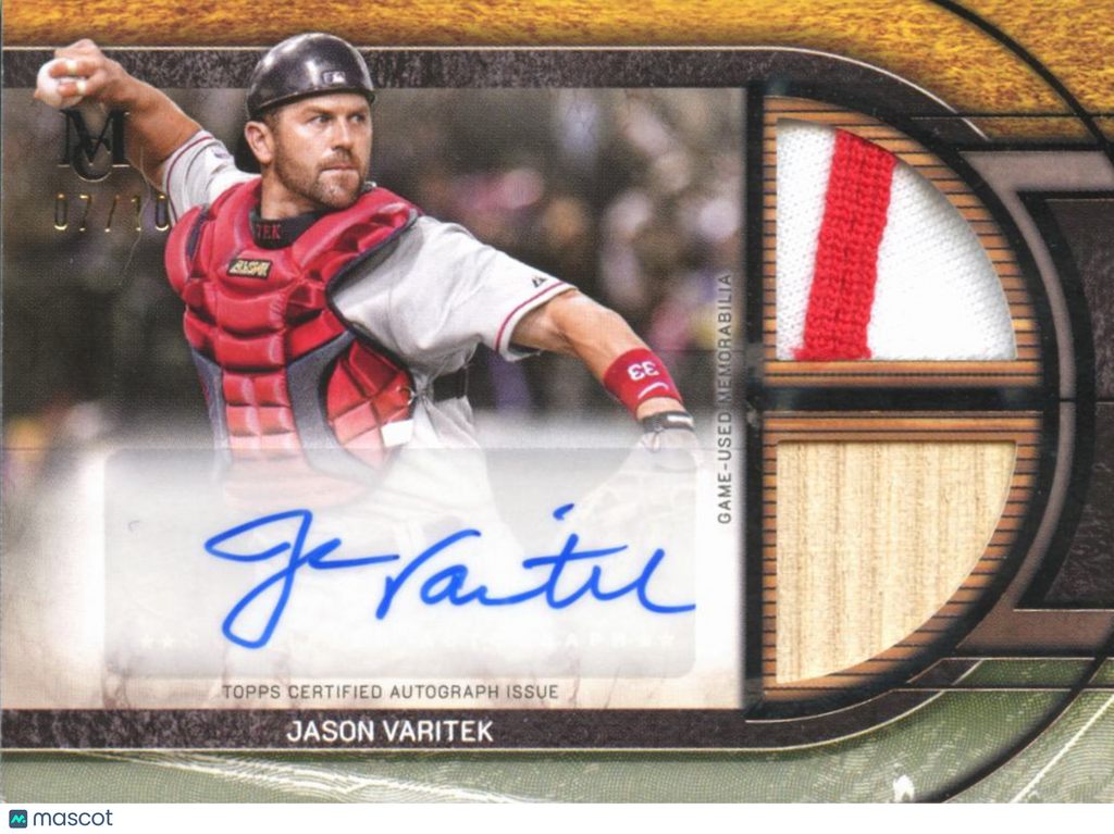 Jason Varitek 2025 Museum Collection Auto Autograph Patch 7/10 Boston Red Sox