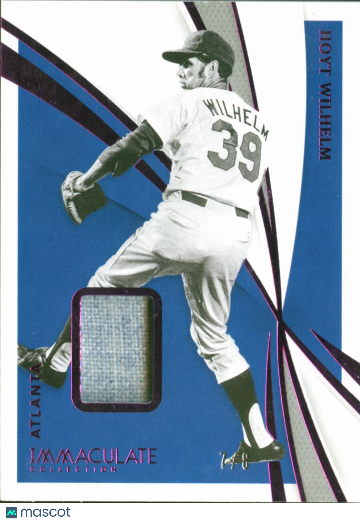Hoyt Wilhelm 2021 Immaculate Game Worn Jersey Patch 7/8 Atlanta Braves