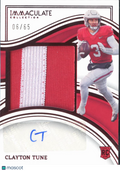 Clayton Tune 2023 Immaculate Auto Autograph Patch RC 6/65 Houston Cougars