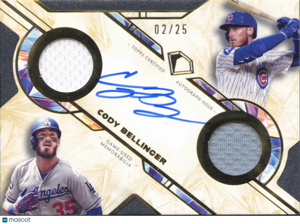 Cody Bellinger 2025 Topps Diamond Icons Auto Autograph Patch Dodgers Cubs 2/25