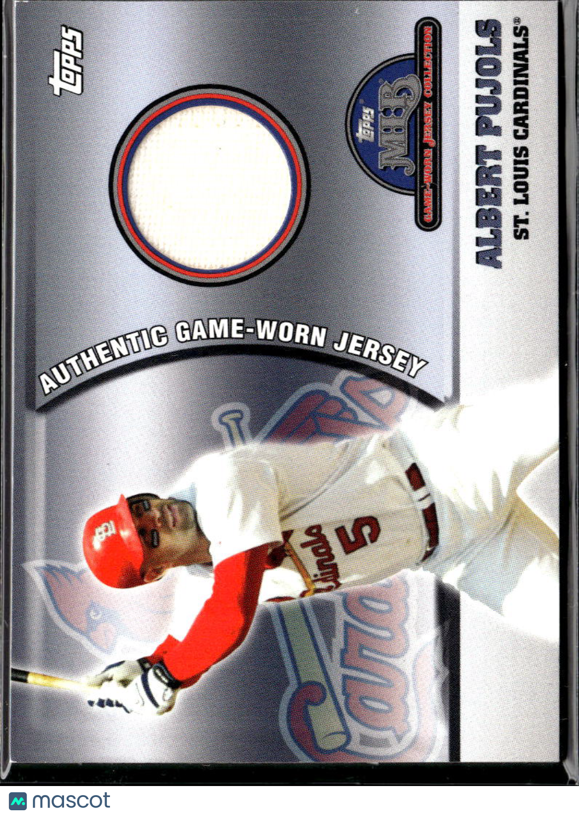 Albert Pujols 2005 Topps Opening Day Game Worn Jersey Patch St. Louis Cardinals