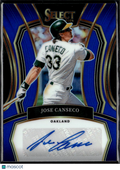 Jose Canseco 2024 Select Auto Autograph BLUE 16/49 Oakland Athletics