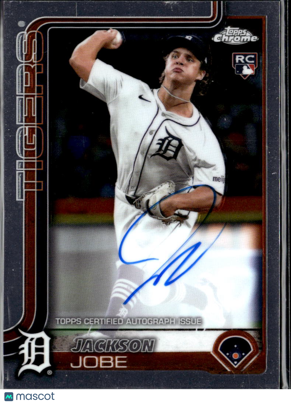 Jackson Jobe 2024 Topps Chrome Auto Autograph RC Rookie Detroit Tigers
