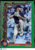 Cade Horton 2025 Topps Chrome Holiday RC Green Refractor 46/99 Chicago Cubs
