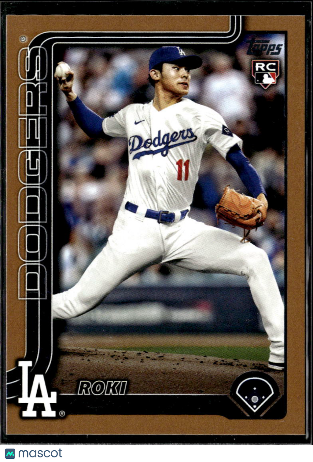 Roki Sasaki 2025 Topps GOLD Rookie RC 1589/2025 Los Angeles Dodgers