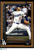 Roki Sasaki 2025 Topps GOLD Rookie RC 1589/2025 Los Angeles Dodgers