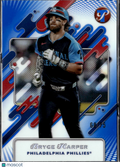 Bryce Harper 2025 Topps Pristine Blue Refractir 68/75 Philadelphia Phillies