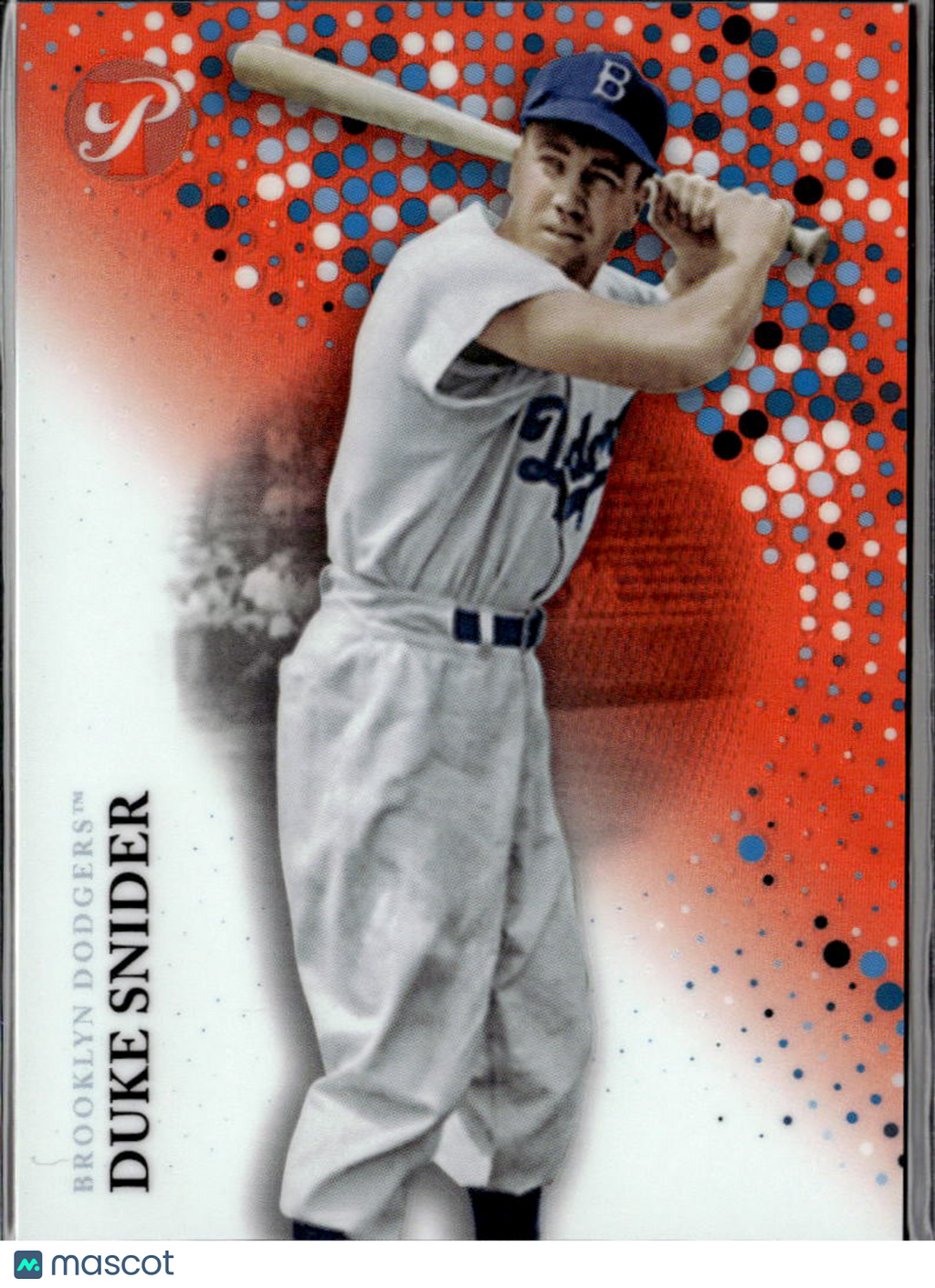 Duke Snider 2022 Topps Pristine Orange Refractor 7/25 Brooklyn Dodgers