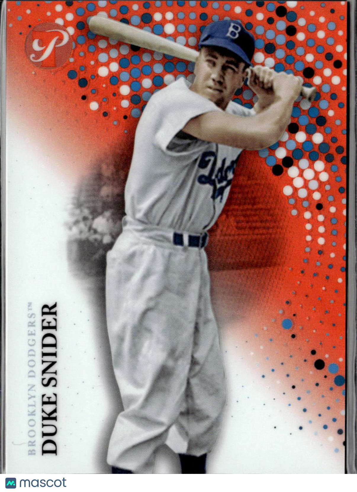 Duke Snider 2022 Topps Pristine Orange Refractor 7/25 Brooklyn Dodgers