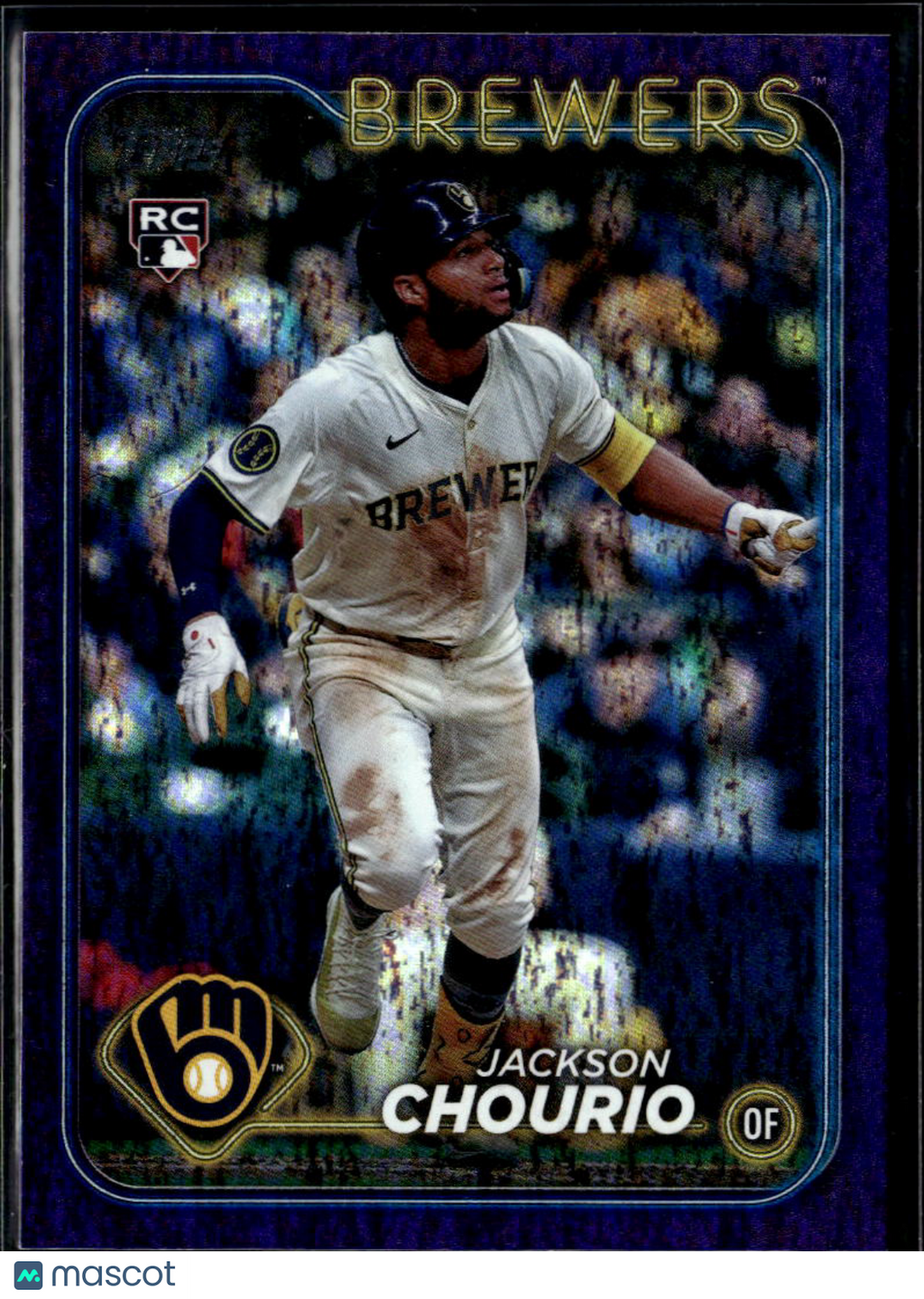 Jackson Chourio 2024 Topps Purple Foil RC Rookie 564/799 Brewers