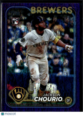 Jackson Chourio 2024 Topps Purple Foil RC Rookie 564/799 Brewers
