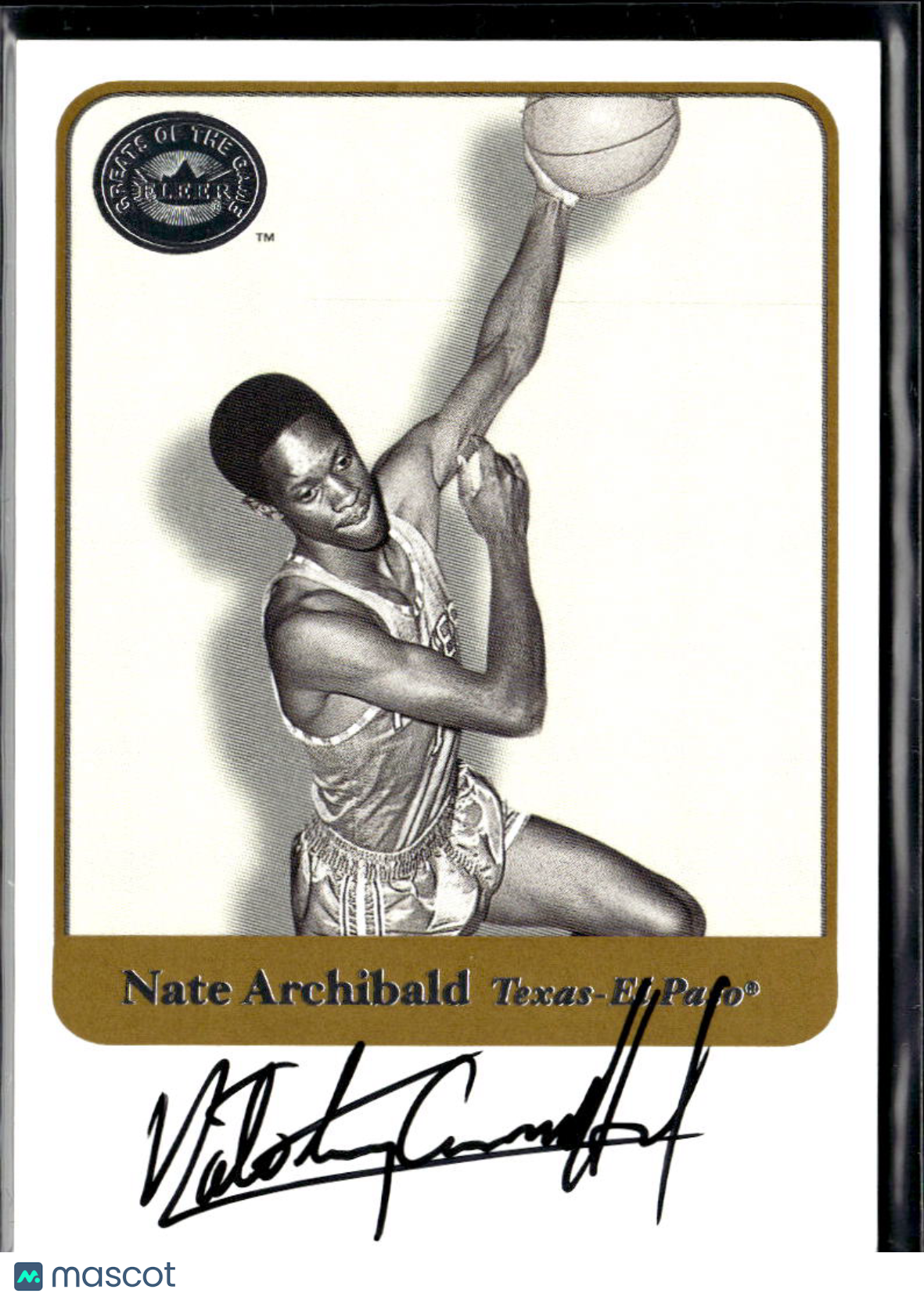 Nate Archibald 2001 Fleer Greats of the Game Auto Autograph Boston Celtics