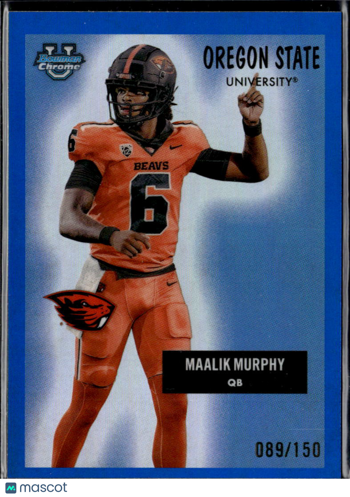 Maalik Murphy 2025 Bowman Chrome '55 Blue Refractor 89/150 Oregon State Beavers