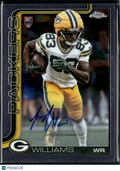 Savion Williams 2025 Topps Chrome Auto Autograph RC Green Bay Packers