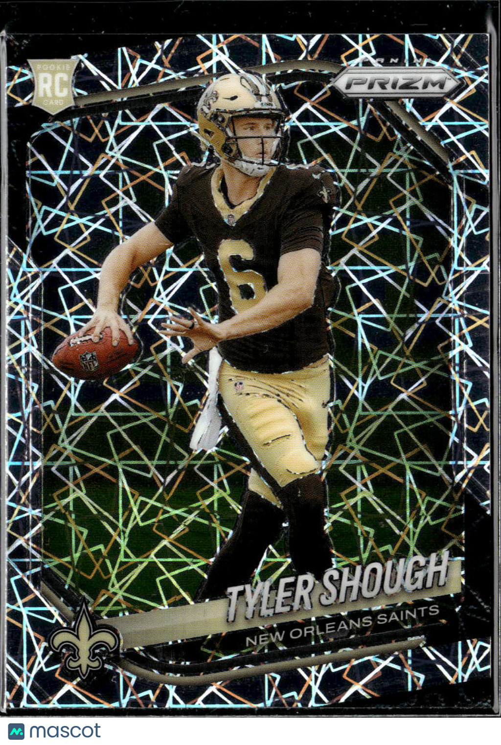 Tyler Shough 2025 Panini Prizm RC Lazer New Orleans Saints