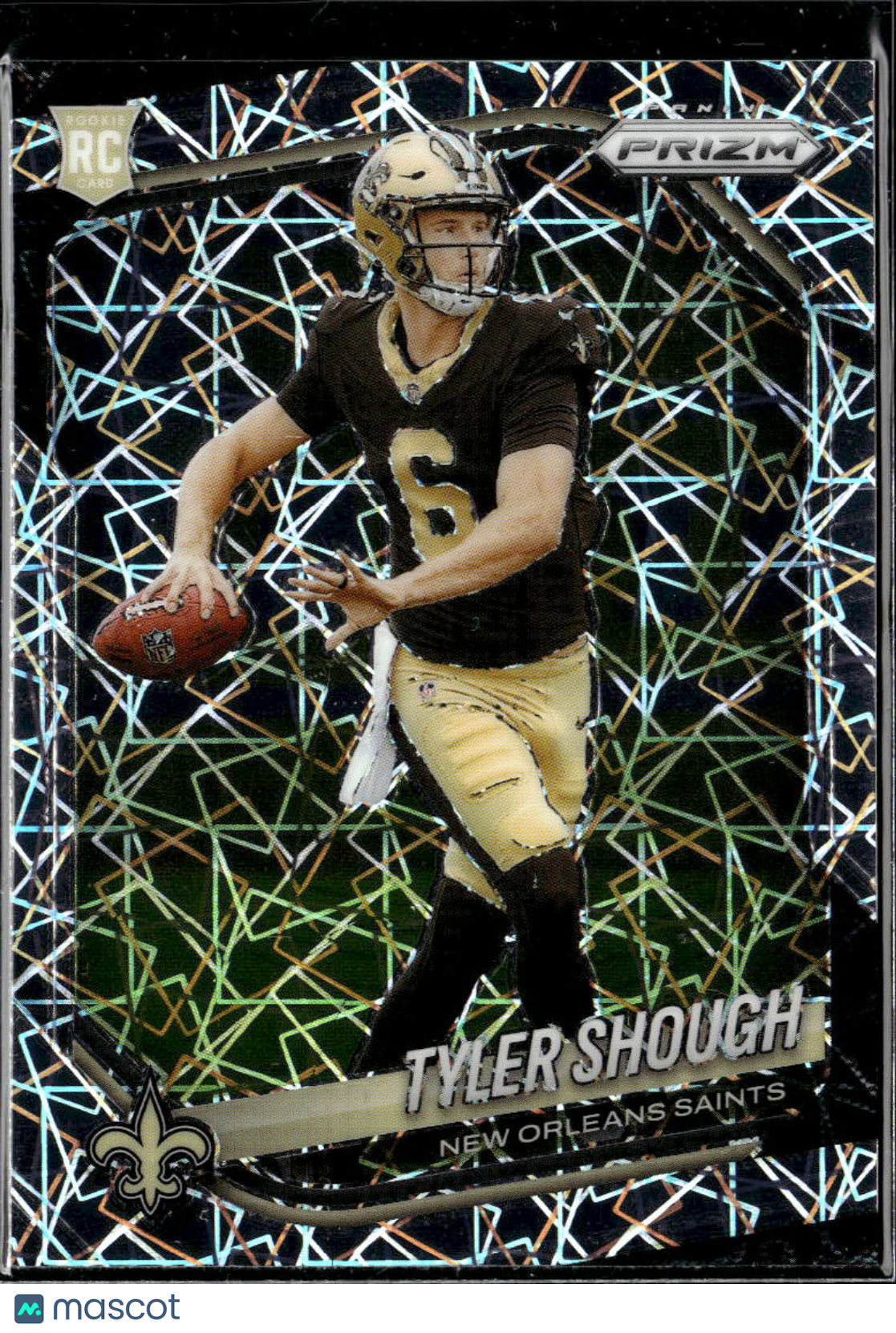Tyler Shough 2025 Panini Prizm RC Lazer New Orleans Saints