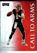 Joe Burrow 2020 Playoff Call to Arms Red Prizm Rookie RC Cincinnati Bengals