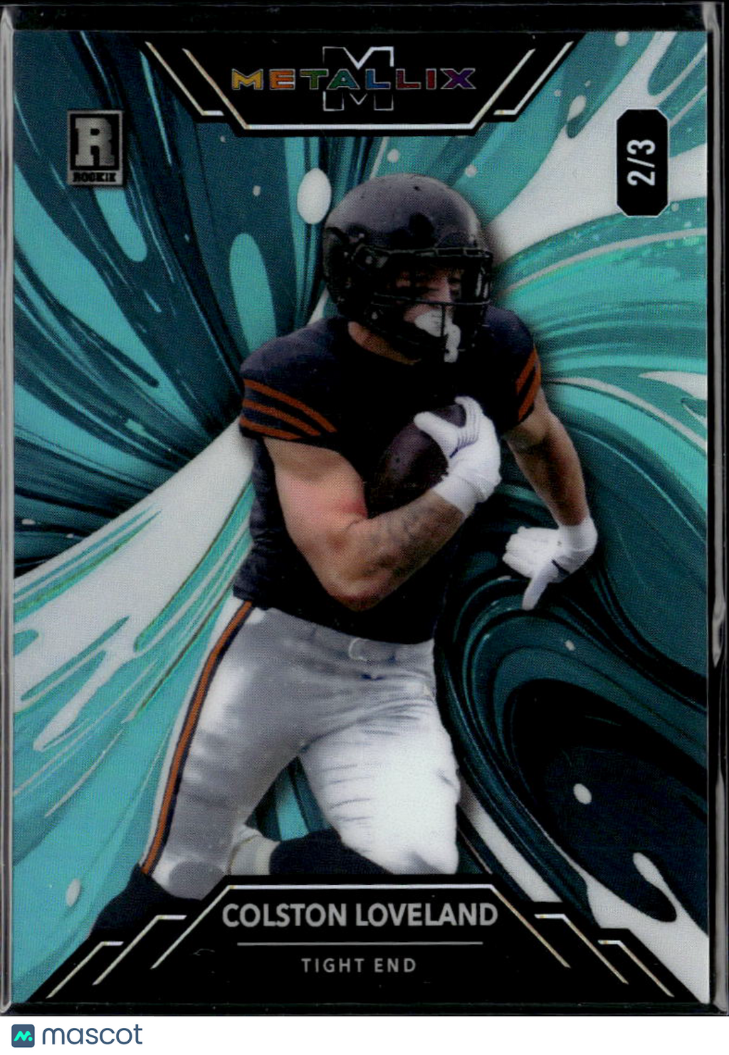 Colston Loveland 2025 Wild Card Metallix Rookie RC 2/3 Michigan Wolverines