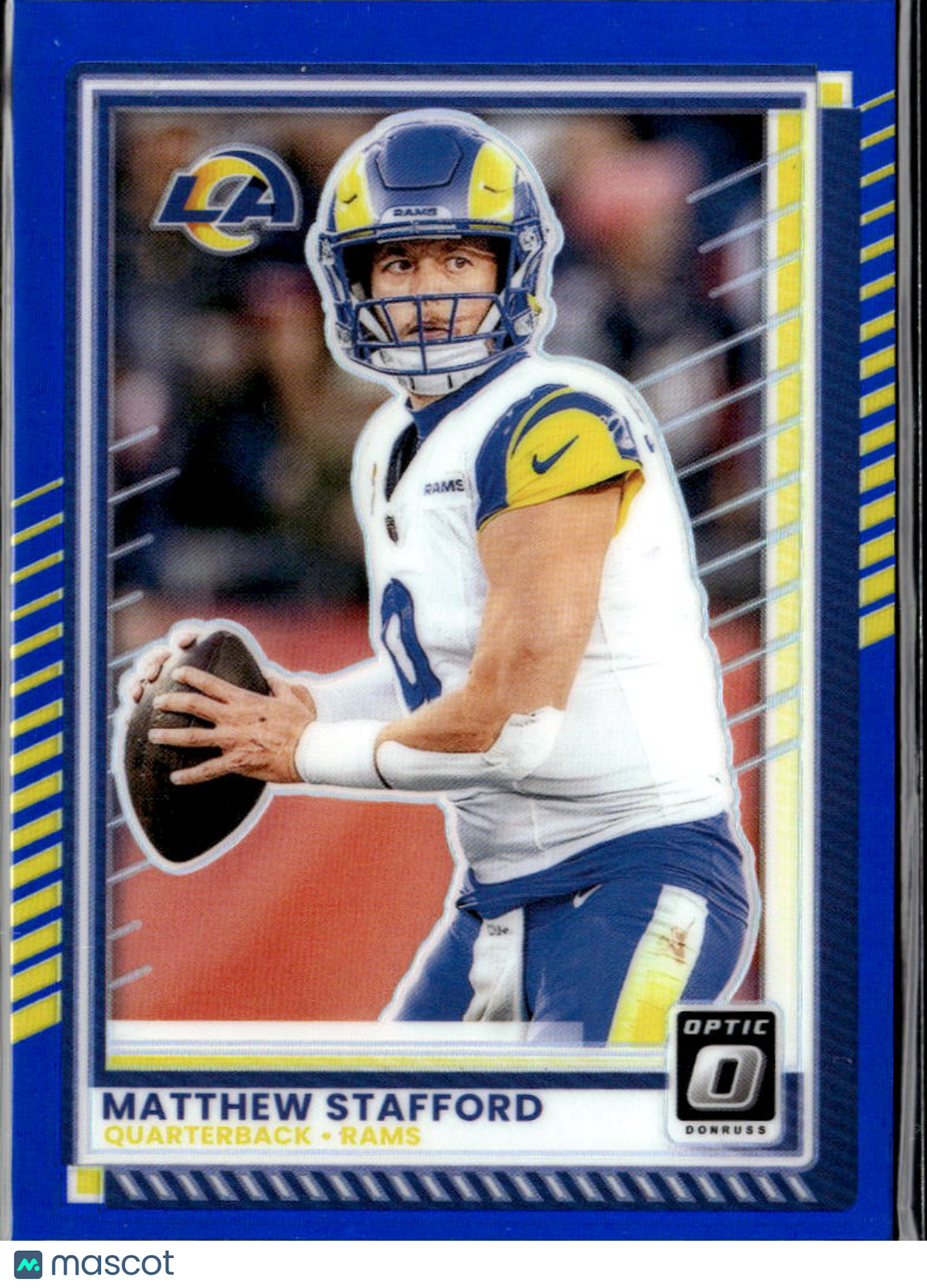 Matthew Stafford 2025 Optic BLUE Prizm 79/249 Los Angeles Rams