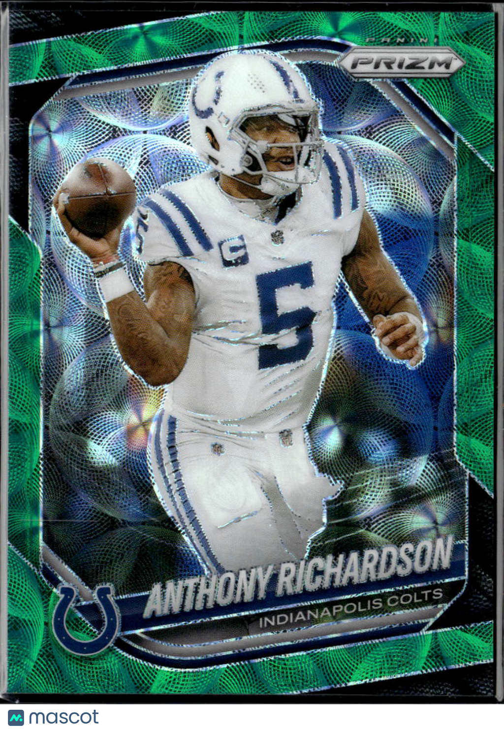 Anthony Richardson 2025 Prizm Green Scope Prizm 42/75 Indianapolis Colts