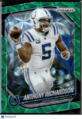Anthony Richardson 2025 Prizm Green Scope Prizm 42/75 Indianapolis Colts