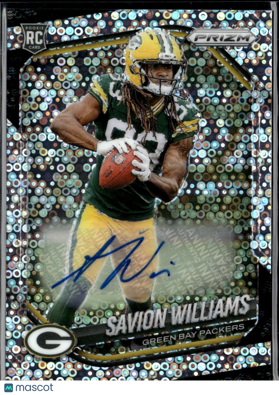 Savion Williams 2025 Prizm Auto Autograph Disco Prizm RC Green Bay Packers