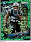Trevor Etienne 2025 Prizm Green Disco Prizm Rookie RC 7/10 Carolina Panthers