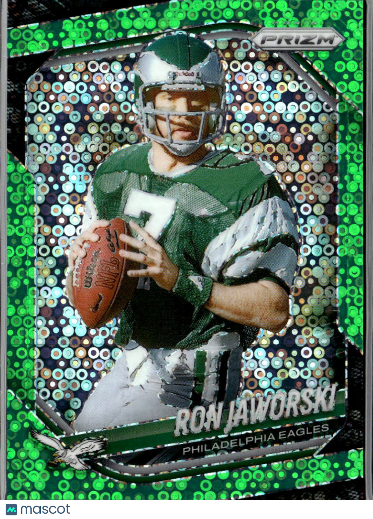 Ron Jaworski 2025 Prizm Green Disco Prizm 5/10 Philadelphia Eagles