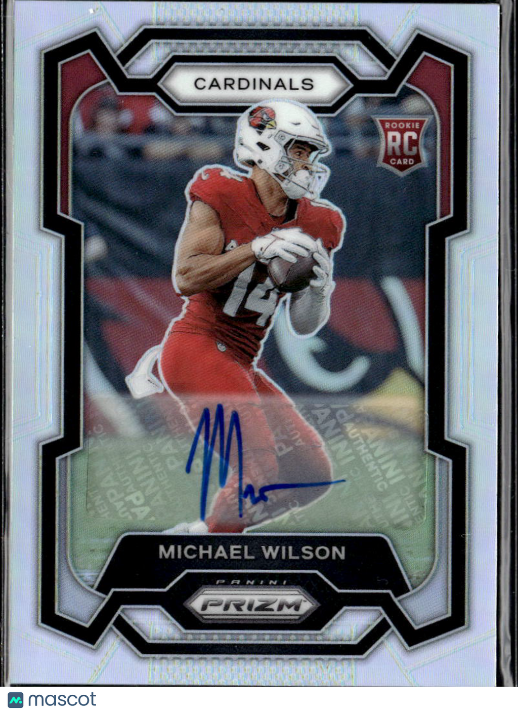 Michael Wilson 2023 Prizm Auto Autograph Rookie RC Silver Arizona Cardinals