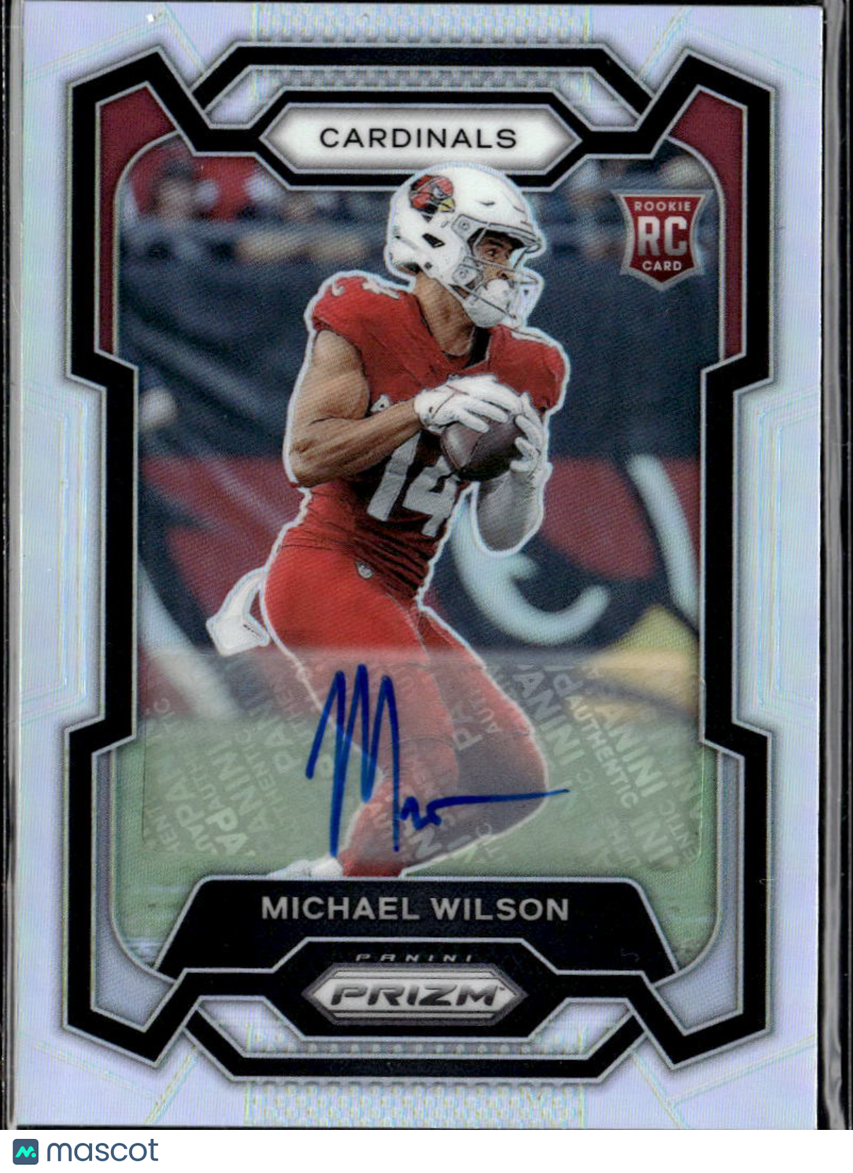 Michael Wilson 2023 Prizm Auto Autograph Rookie RC Silver Arizona Cardinals