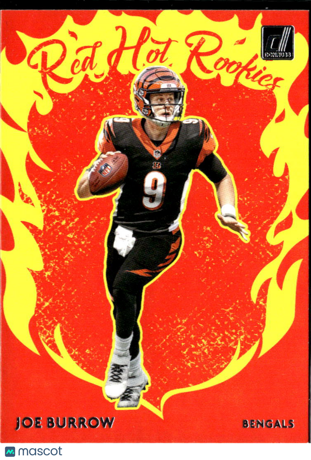 Joe Burrow 2020 Donruss Red Hot Rookies RC Cincinnati Bengals