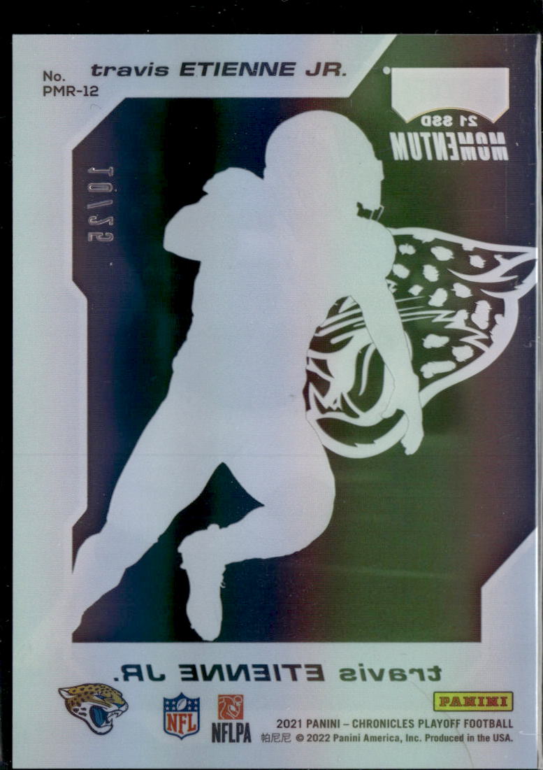 Travis Etienne Jr. 2022 Chronicles Playoff Momentum Rookie 10/25 Jaguars