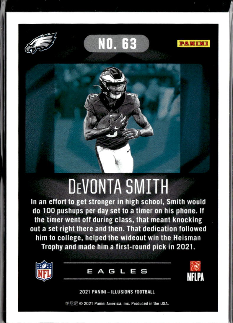 DeVonta Smith 2021 Illusions Bronze Rookie RC 414/499 Philadelphia Eagles