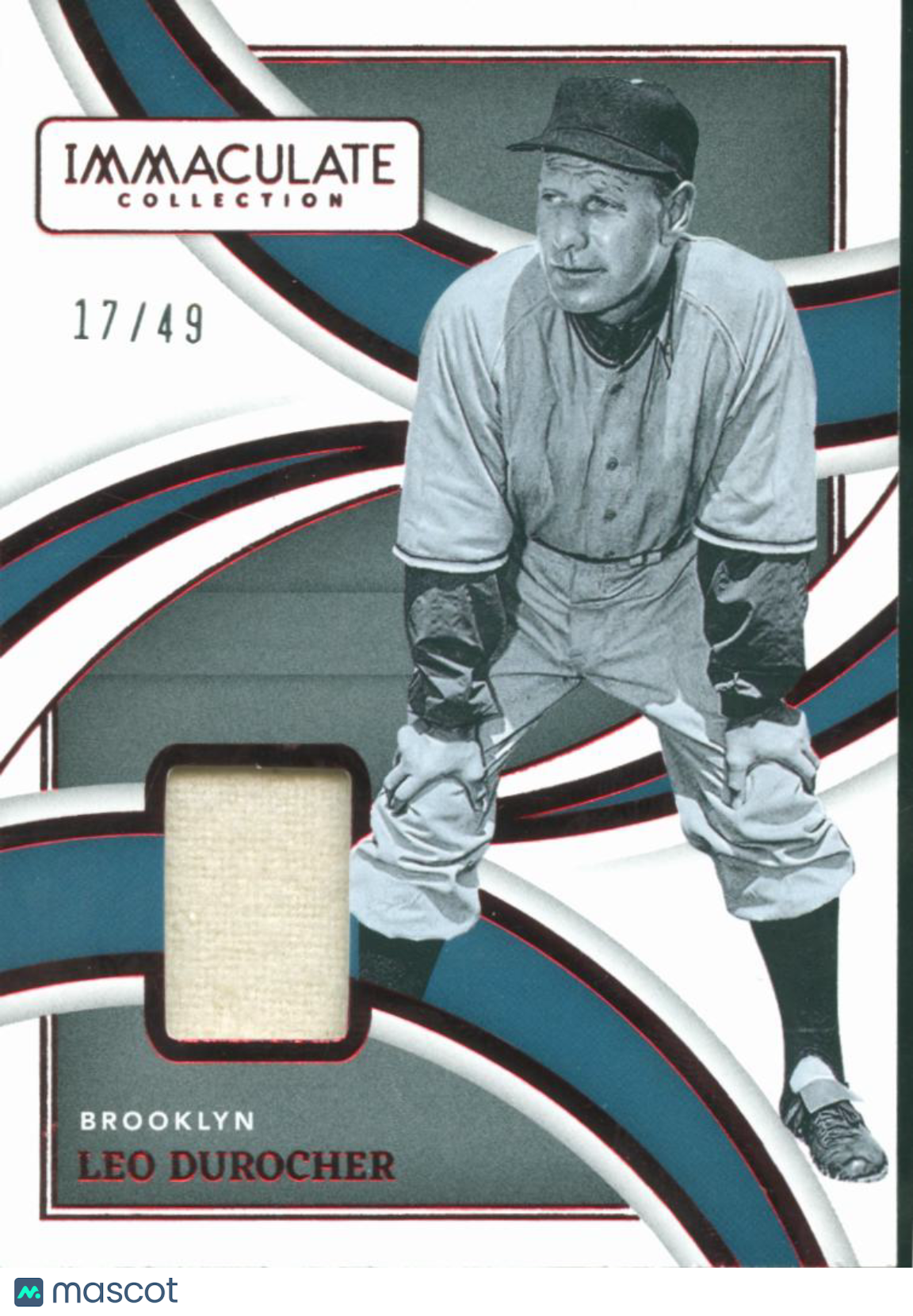 Leo Durocher 2022 Immaculate Game Worn Jersey Patch 17/49 Brooklyn Dodgers