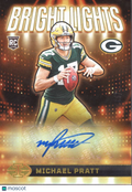 Michael Pratt 2024 Illusions Bright Lights Auto Autograph RC 145/299 Packers