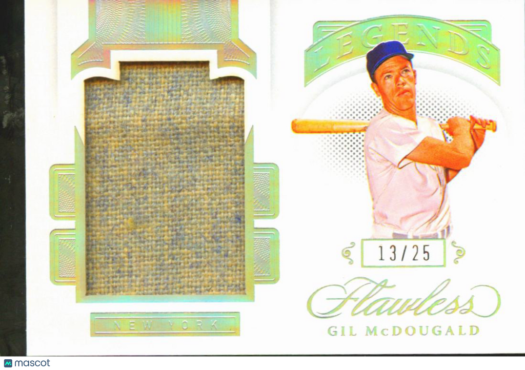Gil McDougald 2021 Flawless Game Worn Patch 13/25 New York Yankees