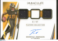 Diontae Johnson 2021 Immaculate Auto Autograph Patch 82/99 Pittsburgh Steelers