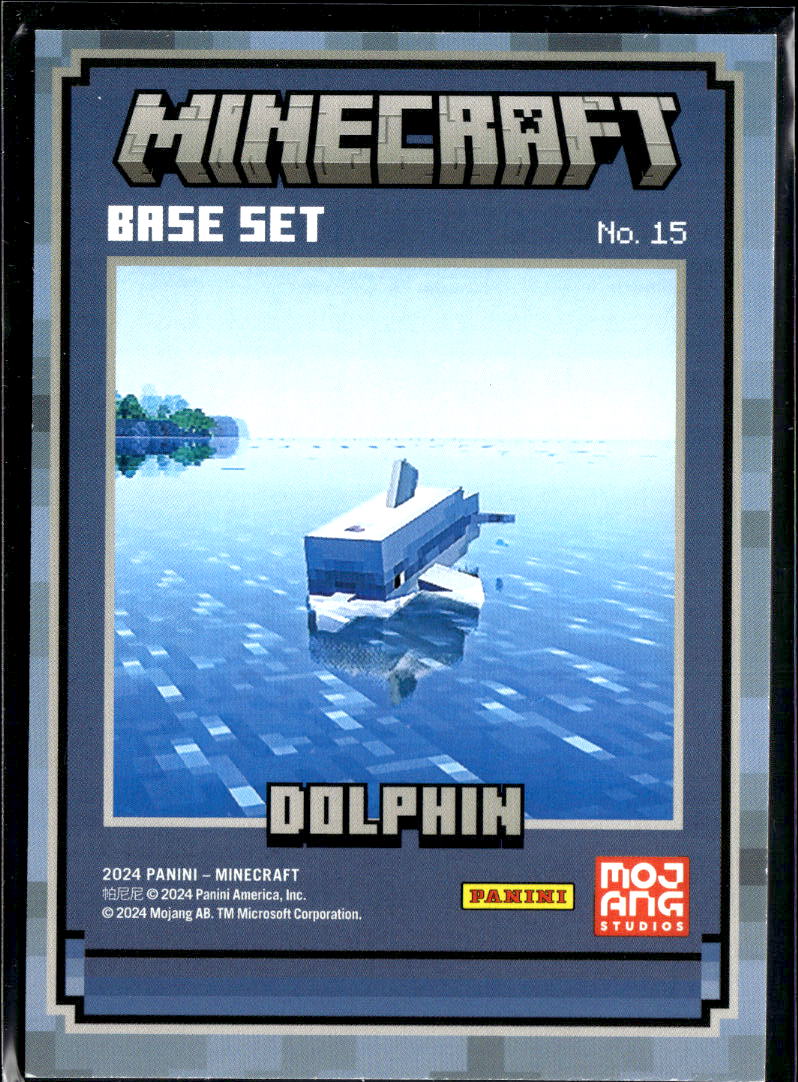 Dolphin 2024 Panini Minecraft Cubic Foil #15