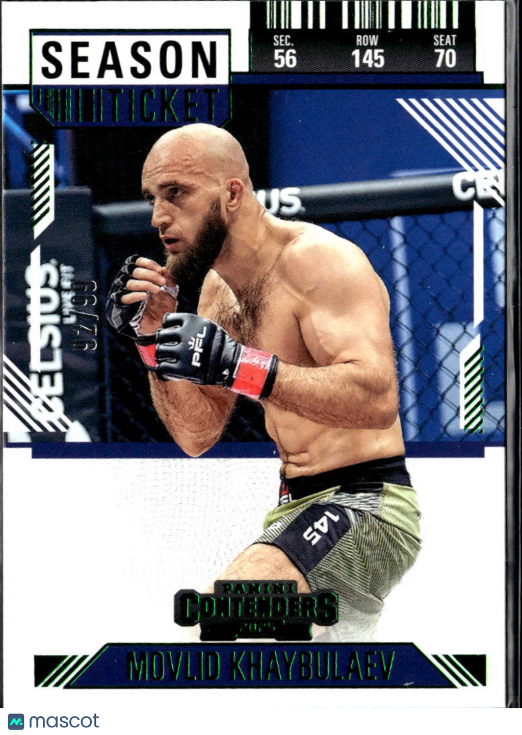 Movlid Khaybulaev 2025 Panini Contenders PFL Season Ticket Green /99