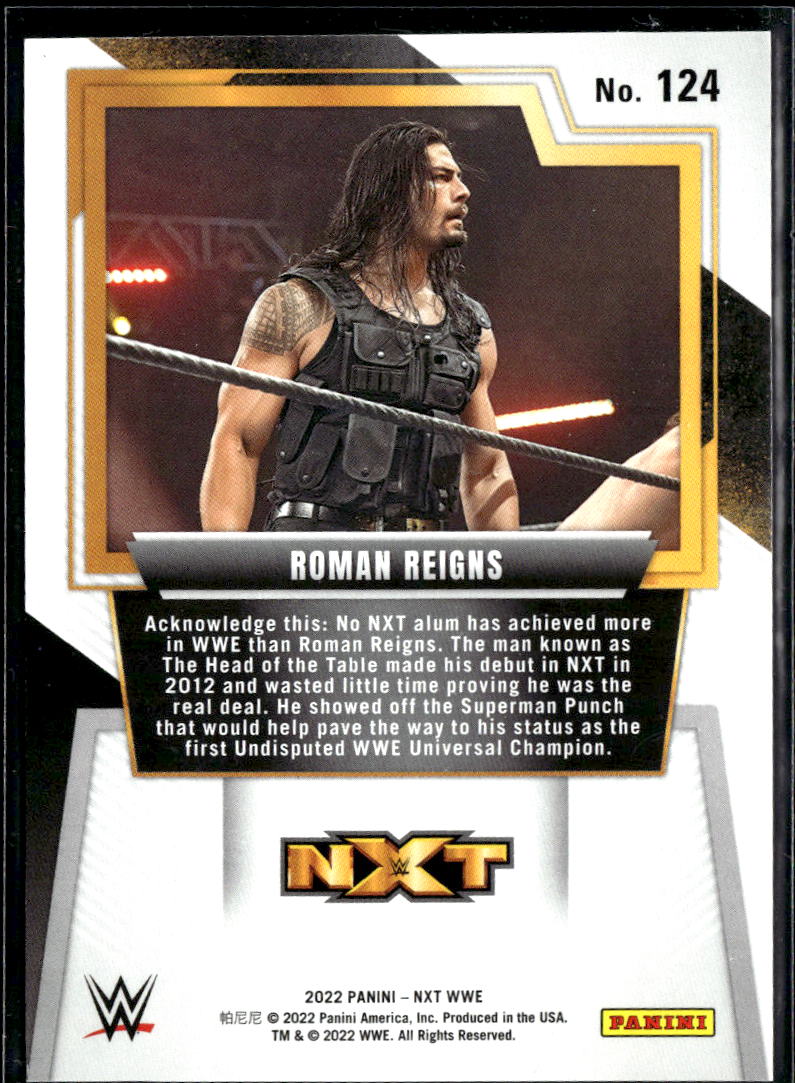 Roman Reigns 2022 Panini NXT WWE Red /199 NXT