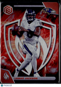 Lamar Jackson 2022 Panini Elements Fire Case Hit Baltimore Ravens